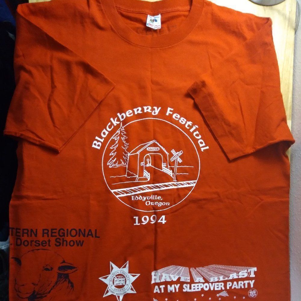 Vintage Blackberry Festival 1994 Oregon AOP T-Shirt